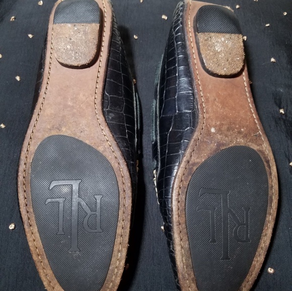 Black Ralph Lauren Loafers Size 6.5 - Picture 2 of 6